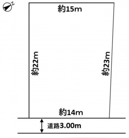 南砺市是安、土地の間取り画像です