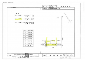 南砺市荒木、土地の地図画像です