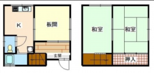 神戸市垂水区東垂水、中古一戸建ての間取り画像です