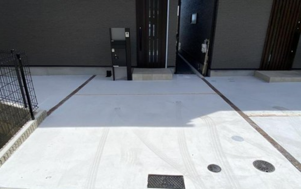 神戸市垂水区霞ケ丘、新築一戸建ての駐車場画像です