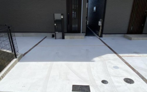 神戸市垂水区霞ケ丘、新築一戸建ての駐車場画像です