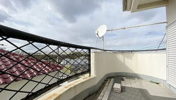 神戸市垂水区舞子坂、中古一戸建てのバルコニー画像です