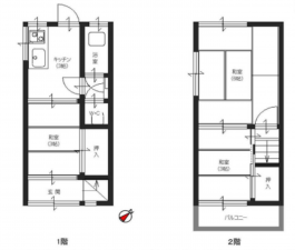 神戸市垂水区東垂水、中古一戸建ての間取り画像です