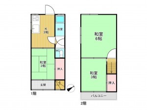 神戸市垂水区東垂水、中古一戸建ての間取り画像です