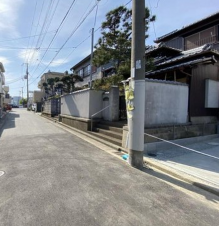 神戸市垂水区清水通、新築一戸建ての前面道路を含む現地写真画像です