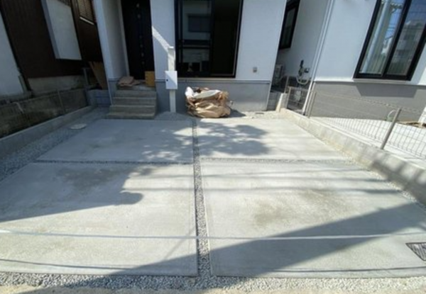神戸市垂水区清水通、新築一戸建ての駐車場画像です