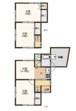 神戸市垂水区旭が丘、中古一戸建ての間取り画像です