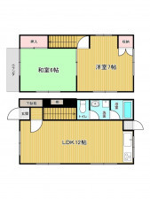 神戸市垂水区北舞子、中古一戸建ての間取り画像です