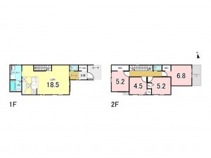 神戸市垂水区中道、新築一戸建ての間取り画像です