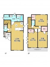 神戸市垂水区霞ケ丘、新築一戸建ての間取り画像です