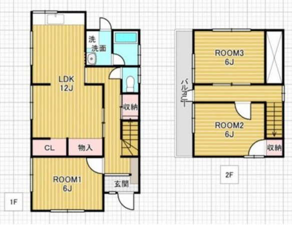 神戸市垂水区泉が丘、中古一戸建ての間取り画像です