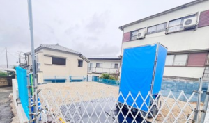 神戸市垂水区舞子坂、新築一戸建ての前面道路を含む現地写真画像です
