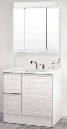 神戸市垂水区青山台、新築一戸建ての洗面画像です