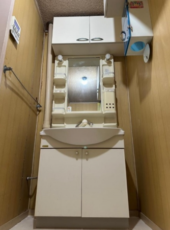 神戸市垂水区高丸、マンションの洗面画像です