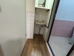 神戸市垂水区旭が丘、マンションの洗面画像です