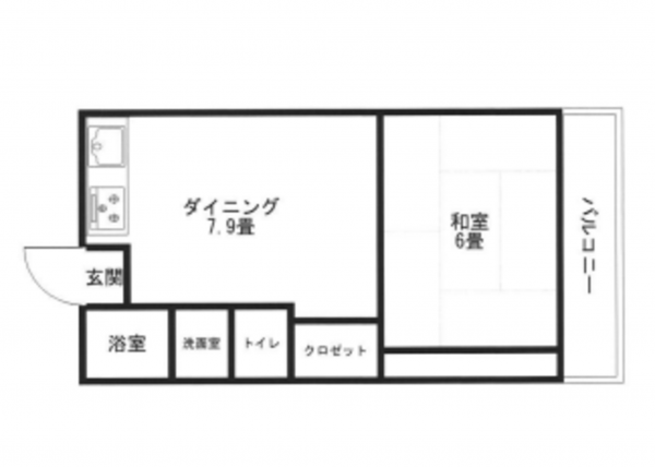 神戸市垂水区旭が丘、マンションの間取り画像です