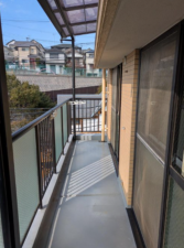 神戸市垂水区千代が丘、マンションのバルコニー画像です