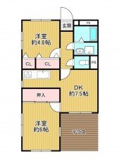 神戸市垂水区舞子坂、マンションの間取り画像です
