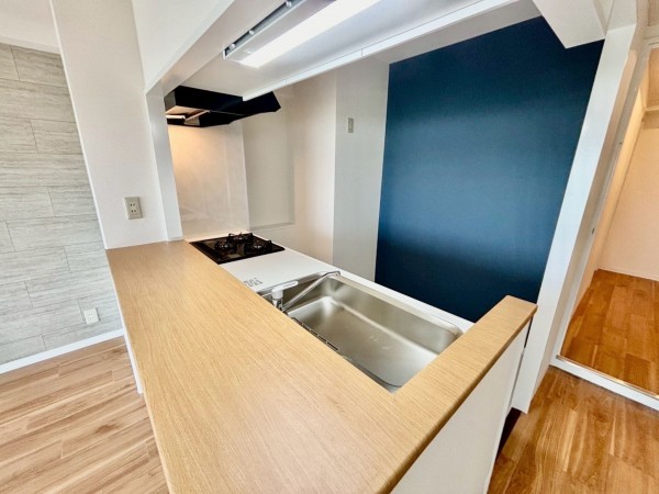 神戸市垂水区青山台、マンションのキッチン画像です