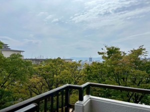 神戸市垂水区青山台、マンションのバルコニー画像です
