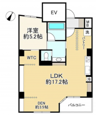 神戸市垂水区千代が丘、マンションの間取り画像です