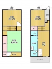 神戸市垂水区大町、マンションの間取り画像です