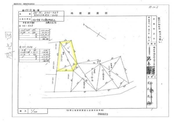 神戸市垂水区西舞子、土地の間取り画像です