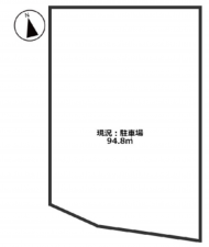 神戸市垂水区城が山、土地の間取り画像です
