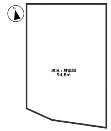 神戸市垂水区城が山、土地の間取り画像です