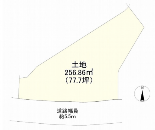 神戸市垂水区舞子台、土地の間取り画像です