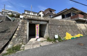 神戸市垂水区舞子坂、土地の前面道路を含む現地写真画像です