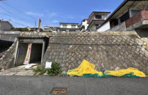 神戸市垂水区舞子坂、土地の前面道路を含む現地写真画像です