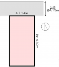 神戸市垂水区霞ケ丘、土地の間取り画像です