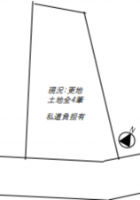 神戸市垂水区舞子坂、土地の間取り画像です