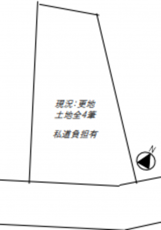 神戸市垂水区舞子坂、土地の間取り画像です