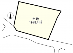 神戸市垂水区千鳥が丘、土地の間取り画像です