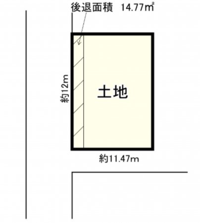 神戸市垂水区高丸、土地の間取り画像です