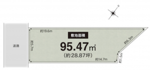 神戸市垂水区舞子坂、土地の間取り画像です