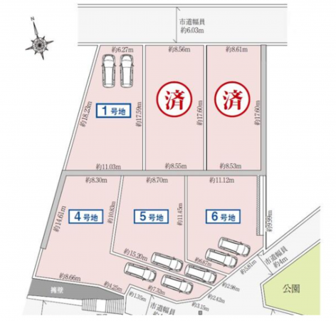 神戸市垂水区狩口台、土地の間取り画像です