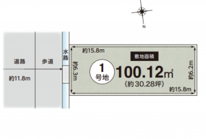 神戸市垂水区狩口台、土地の間取り画像です