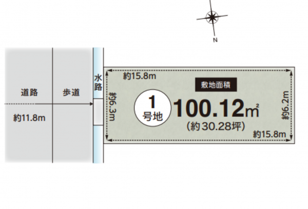 神戸市垂水区狩口台、土地の間取り画像です