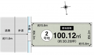 神戸市垂水区狩口台、土地の間取り画像です