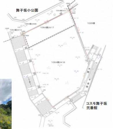 神戸市垂水区舞子坂、土地の間取り画像です