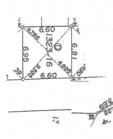 神戸市垂水区東垂水、土地の間取り画像です