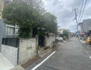 神戸市垂水区馬場通、土地の前面道路を含む現地写真画像です
