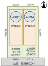 神戸市垂水区馬場通、土地の間取り画像です