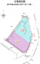 神戸市垂水区舞子台、土地の間取り画像です
