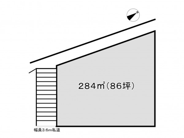 神戸市垂水区東垂水町、土地の間取り画像です