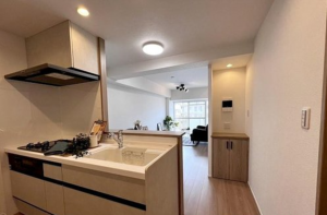 神戸市垂水区西舞子、マンションのキッチン画像です