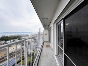 神戸市垂水区山手、マンションのバルコニー画像です